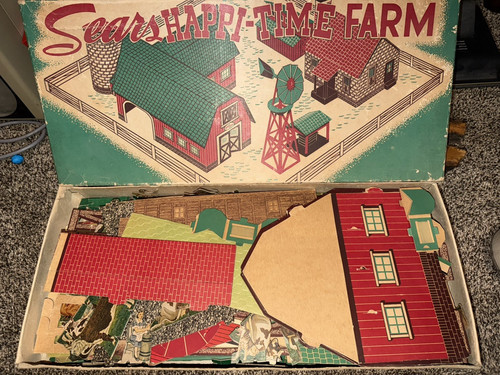 Vintage happi time cardboard - time,
